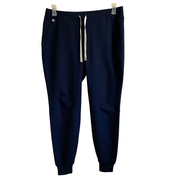 FIGS Technical Collection Navy Blue Jogger Scrub Pants - Size Medium Short - Picture 1 of 8